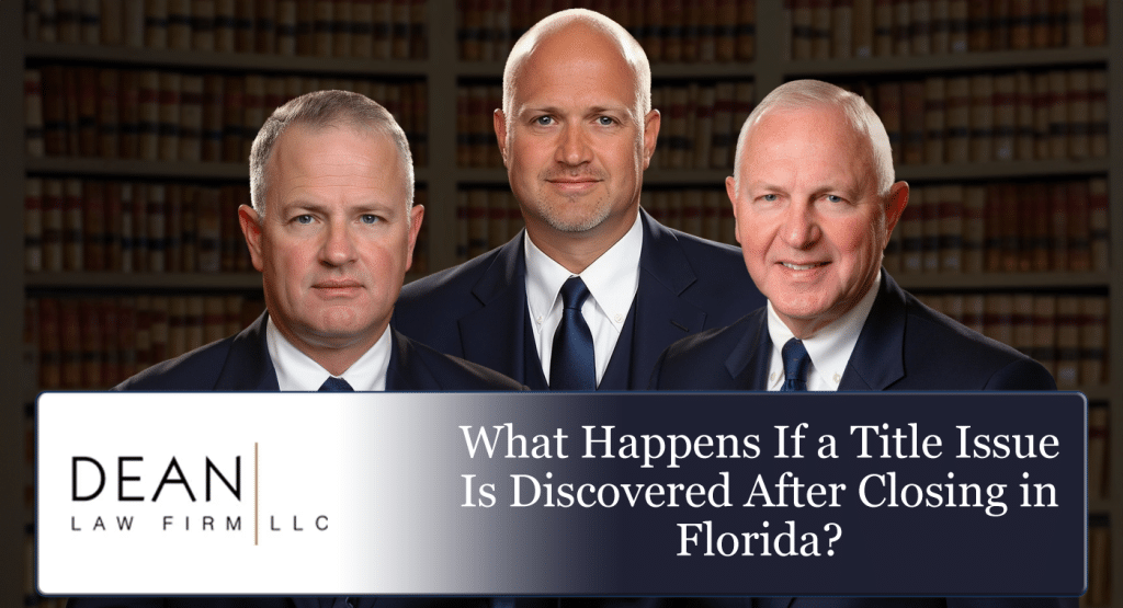 What Happens If a Title Issue Is Discovered After Closing in Florida?